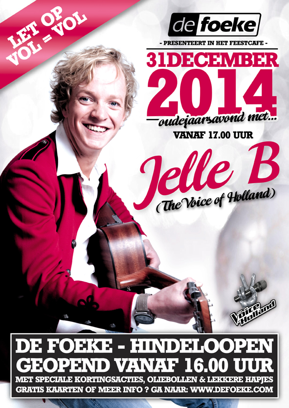 Woensdag 31 December - Oudejaarsavond met Jelle B - De Foeke - Hindeloopen