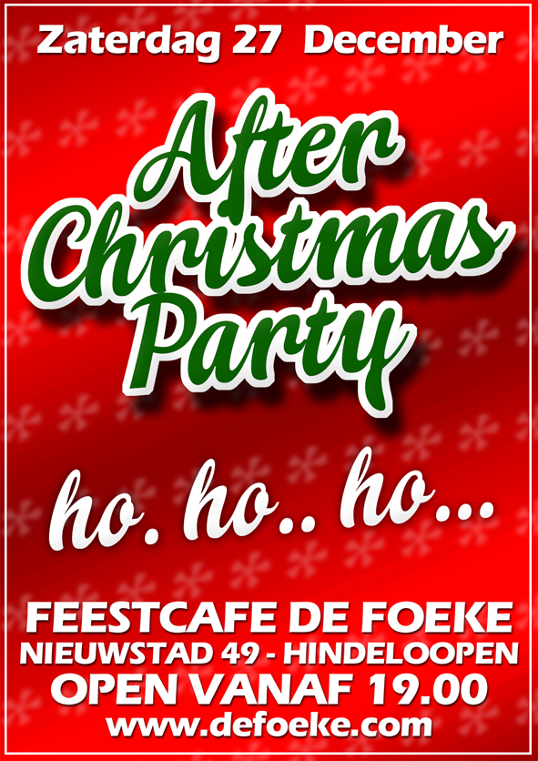 Zaterdag 27 December - After Christmas Party - De Foeke - Hindeloopen