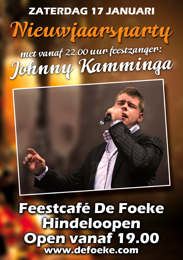 Zaterdag 17 Januari - Nieuwjaarsparty met johnny Kamminga - De Foeke - Hindeloopen