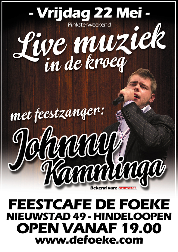 Vrijdag 22 Mei - Live Muziek In De Kroeg - Feestcafe De Foeke - Hindeloopen