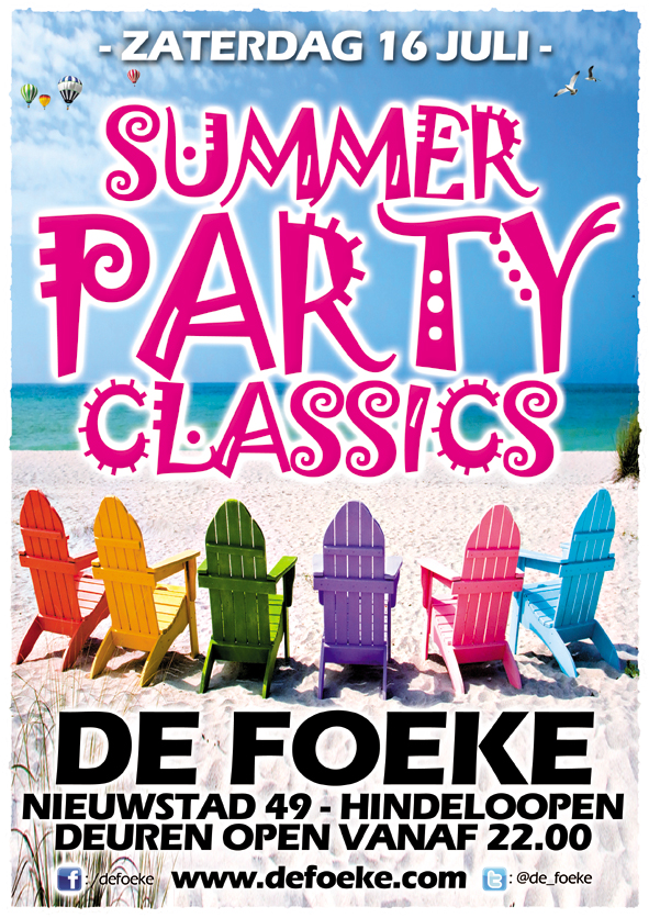 Zaterdag 16 Juli: Summer Party Classics